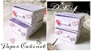 DIY Paper Cabinet/Paper Box#tableorganizer #diyorganizer #paperbox #papercraft 