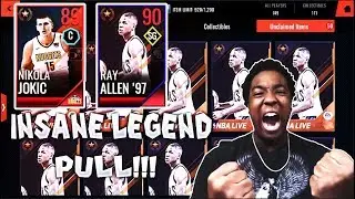 INSANE 40 MILLION COIN LEGEND PULL!!! MASSIVE NBA LIVE MOBILE 18 LEGEND CHANCE PACK OPENING!!!