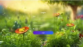 Nature + Glass UI Login Page 🤯 | Next Level HTML CSS Design