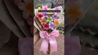 Not Your Regular Bouquet! Claw Clip Flower Surprise for Girlfriend&rsquo;s Day 🌸 #GiftIdea