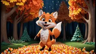 Fluffy Fox and the Candy Corn Forest | Sweet Forest Adventure Song for Kids | Fun Candy Rhyme