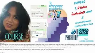 A complete IB Psychology HL and SL - 2026 crash course for a perfect 7#ibpsychology #ibdp #ibdp2