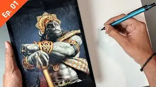 How To Draw Hanuman ji 😍  Step By Step Drawing Tutorial  🔥 | Ep. 01 | its art adda #hanuman #drawing