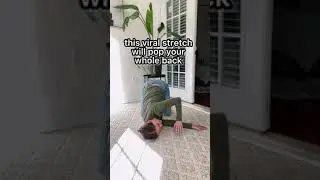 This viral stretch will pop your whole back | #shorts