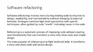 Software Re Engineering | Lec 05