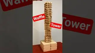 Waffle Tower Build with Kapla Planks! #diy #kapla #construction