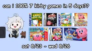 ✨ [#102] Kirby's Retro Marathon | Can I 100% 7 Kirby games I've never played before in five days? 🔭✨