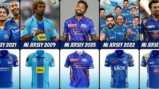 Evolution of Mumbai Indians Jersey (2008 -2025) | All MI Jerseys in IPL