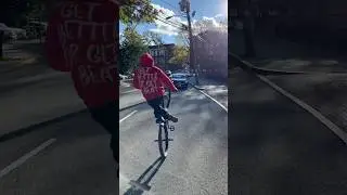 Almost got hit by that car👀 #bswill #rixinbikes #bikelife #theorybikes