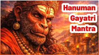 శ్రీ హనుమాన్ గాయత్రి మంత్రం | Om Anjaneya Gayatri Mantra | Strength • Protection • Bhakti
