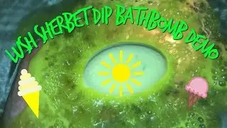 Lush Sherbet Dip Bath Bomb Demo and Review