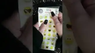 ASMR squeezing emoji stickers #shorts #asmr #stickers #asmrsounds #stickersheet #viral #emoji