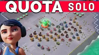 a SOLO on QUOTA 😎 with LOW LEVEL account - BOOM BEACH gameplay/operation attack strategy/tips