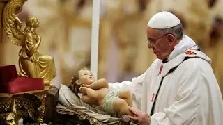 Pope Francis Leads Christmas Mass in St Peter's Basilica in Vatican
