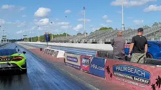 McLaren 765LT vs Shelby GT500 FBO / DragTimes vs Palm Beach Dyno