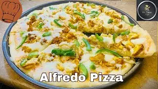 Homemade Alfredo Pizza Recipe | Alfredo Pizza Recipe | Pizza Recipe | Mr. Taste Food 