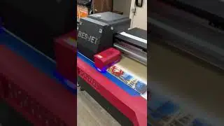 UV Flatbed Printer-Efficiently high quality printing on a Cornhole top.
