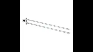 UNBOXING GROHE Essentials Cube 4062400 double towel bar