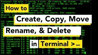 How to make a directory/folder using Mac/Linux Terminal | Create, Copy, Rename, Move and Delete