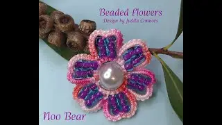 Shuttle Tatting: Beaded Flowers