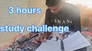 3 hours study challenge for home 🏠 😂👍 