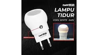 TaffLED Lampu Tidur LED EU Plug Sensor Cool White 240V 0.5W - LXX3148 - OMLL2UWH