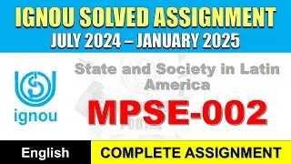 MPSE 002 Solved Assignment 2024-25 || mpse-002 solved assignment in English || July 2024 to Jan 2025