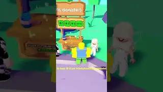 ROBLOX NOOB DONATES 10 ROBUX TO A PLAYER #shorts #roblox #noob #donate