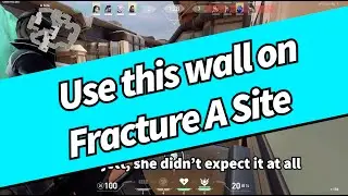 USEFUL SAGE WALL ON FRACTURE A SITE #valorant #valorantclips #valorantgaming #sagewalls #riotgames