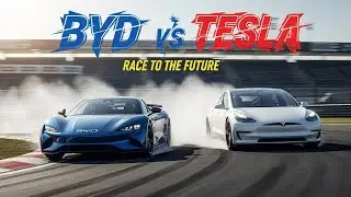 Tesla vs BYD F1-Style Race | America vs China EV Battle ⚡🏁