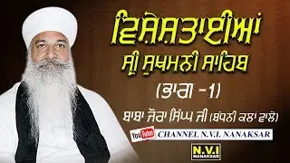 ਵਿਸ਼ੇਸ਼ਤਾਈਆਂ ਸ੍ਰੀ ਸੁਖਮਨੀ ਸਾਹਿਬ  | part 1 | BABA JORA SINGH JI | BADHNI KALAN WALE | NVI NANAKSAR