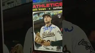 SETH BROWN 2020 TOPPS ROOKIE AUTOGRAPH BASEBALL CARD 💪⚾🔥