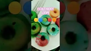 Nuevas mini donas al estilo Froot Loops 🍩🟠🔴🟢🔵🟡