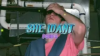 She Want &ndash; Powfu 🖤 Lyrics Video | Late Night Vibes
