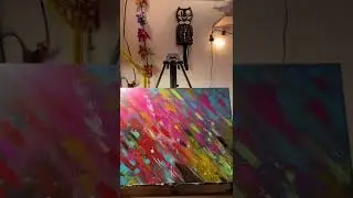 Synesthesia Painting 1 | Starboy | #acrylicpainting #painter #theweeknd #synesthesia #liquitex #art