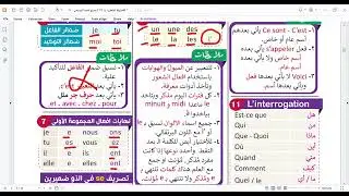 ليلة الامتحان فرنساوي اولى ثانوي 2026 تيرم اول