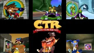 CTR: Crash Team Racing (PS1) [All Bosses] (Tiny Tiger)