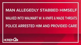 Ponderay Walmart reopens after man walks in with knife