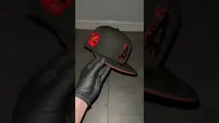 Custom Iced Out Los Angeles Angels 59Fifty Fitted Hat.