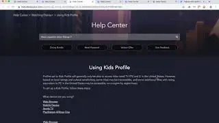 DISNEY plus PARENTAL CONTROLS Overview