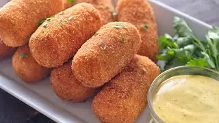 Only 4 Ingredient | Easy Mashed Potato Croquettes | Best Homemade Italian Potato Croquettes