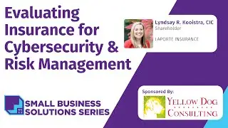 Small Business Solutions Series - Evaluating Insurance for Cybersecurity & Risk Management