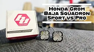 Honda GROM | Baja Designs Squadron Sport vs Pro