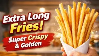 Long fries recipe | Crispy extra long fries | Japanese Extra long fries | Homemade fries recipe |