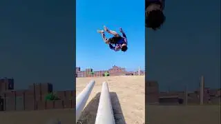 #Amazing one leg front flip 😱 viral video 😱#flip