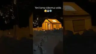 Buz gibi havada sıcacık &ccedil;adır 🏕️ 💛 #snow #winter #kamp #camping #cozy