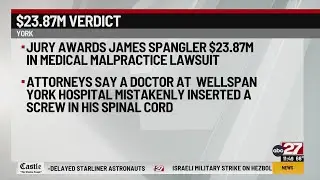 Man awarded $24M in medical malpractice suit