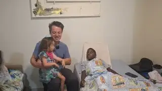Dr Daleffe leva a familia para visitar o Nózio fora do hospital 