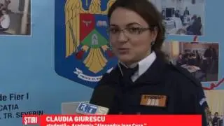 Studenţi în practică la frontieră