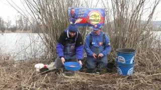 Michael Zammataro und Julian Feuerlein beim Stillwasser Feedern